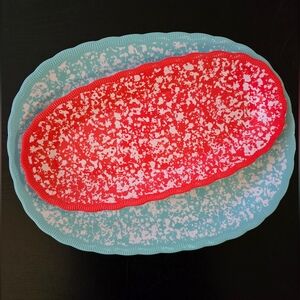 Pioneer Woman Melamine oval 2 piece set platters